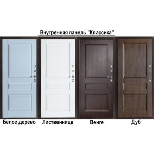 Дверь металлическая Термо Премиум Классика Белое дерево 860х2050 правая