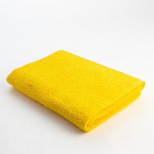 Полотенце махровое Экономь и Я 70х130 см,цвет желтый,100% хлопок