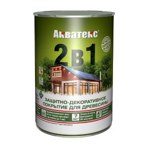 Защитно-декоративное покрытие Акватекс 2 в 1 0,8 л Бесцветный