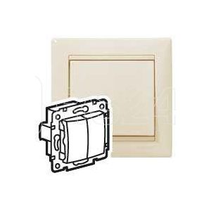 Механизм выключателя 2-кл. СП Valena 10А IP31 сл. кость (DIY-упак.) Leg 695605