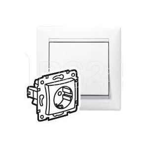 Механизм розетки 1-м СП Valena 16А IP21 2P+E с заземл. немецк. стандарт бел. (DIY-упак.) Leg 694280