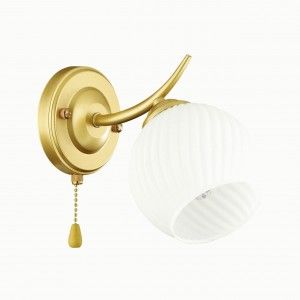 Бра LUMION 4545/1W COMFI LN21 051 матовое золото/бел E27 60W 220V 165x220 GISELLE