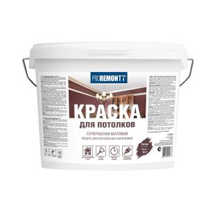 Краска для потолков PROREMONTT супербелая 14 кг, Л-С