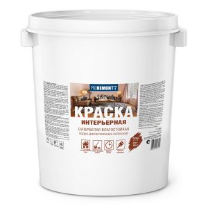 Краска интерьерная влагостойкая PROREMONTT супербелая 40 кг, Л-С