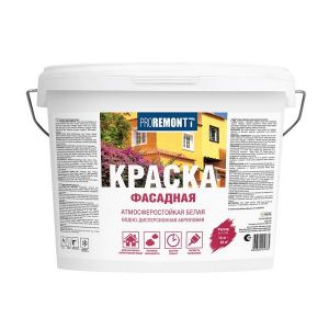 Краска фасадная PROREMONTT белая 14 кг, Л-С