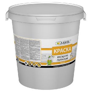 Краска фасадная латексная Лакра белоснежная 40 кг
