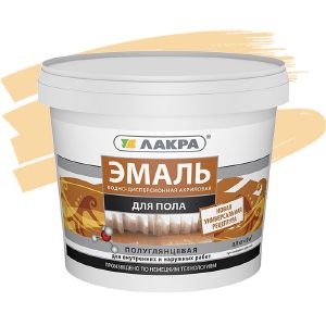 Эмаль акриловая для пола Лакра Золотисто-коричневая 0,9 кг, Л-С