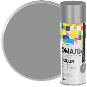 Эмаль аэрозольная универсальная ЛАКРА Color Серая 301