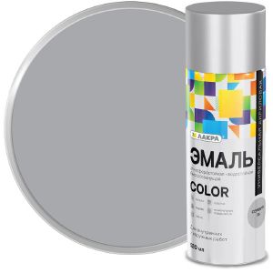 Эмаль аэрозольная универсальная ЛАКРА Color Серебро 36