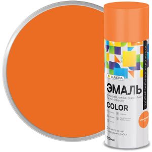 Эмаль аэрозольная универсальная ЛАКРА Color Оранжевая 68