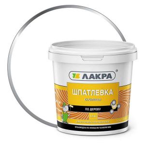 Шпатлевка по дереву ЛАКРА Белая 1,5 кг Л-С