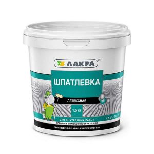 Шпатлевка латексная ЛАКРА для внутренних работ 1,5 кг