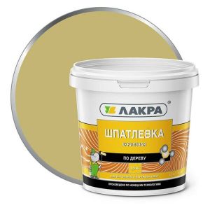 Шпатлевка по дереву ЛАКРА Дуб 1,5 кг Л-С