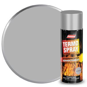 Эмаль аэрозольная PARADE TERMO SPRAY до 650 градусов, серебристый