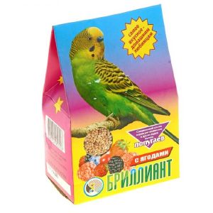 Корм «Бриллиант» для попугаев, с ягодами, 400 г