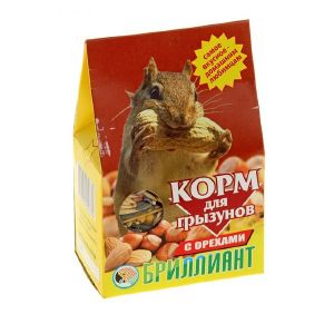 Корм «Бриллиант» для грызунов, с орехами, 350 г