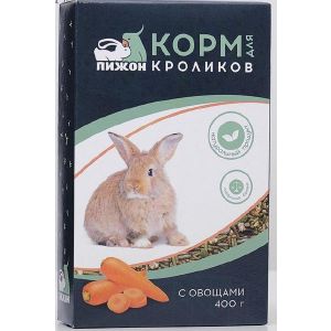 Корм «Пижон» для кроликов, с овощами, 400 г