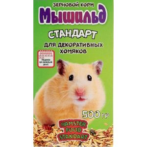 Корм зерновой «Мышильд стандарт» для декоративных хомяков, 500 г, коробка