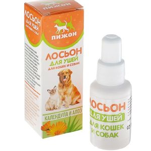 Лосьон для ушей «Пижон» для кошек и собак, 30 мл