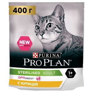 Сухой корм для стерилизованных кошек ProPlan Курица 400 г