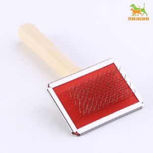 Пуходерка Wood малая без капель, деревянная ручка, 6 х 12 см 1042034