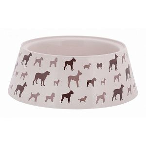 Миска «Dogs» 1,2 л бежевая М7801