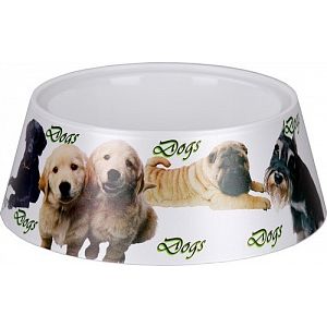 Миска «Dogs» 1,2 л серая М4722