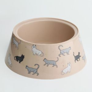 Миска «Cats» 0,7 л бежевая М7799
