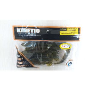 Виброхвост Kinetic Super Minnow 76.2 мм цвет 10, 10 шт