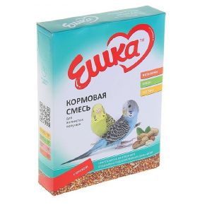 Корм «Ешка» для волнистых попугаев, с орехами, 500 г