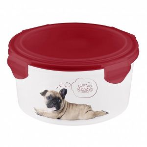 Контейнер для корма и лакомств Lucky Pet 0,55 л Собаки, бордовый
