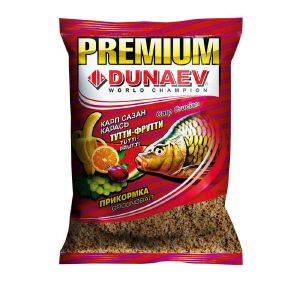 Прикормка рыболовная DUNAEV PREMIUM 1 кг Карп-Сазан Тутти-Фрутти