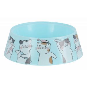 Миска «Мур-мяу» для кошек 0,3 л, голубая М7852