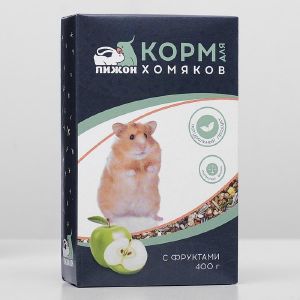 Корм «Пижон» для хомяков, с фруктами, 400 г