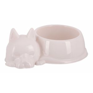 Миска «Мур-мяу» для кошек 0,5 л, светло-бежевая М7855