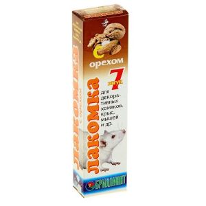 Лакомка «Бриллиант» для хомяков, орехи, 7 шт, 80 г