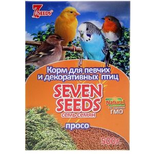 Корм Seven Seeds для птиц, просо, 500 г
