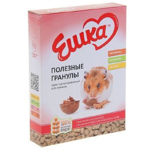 Корм гранулированный «Ешка» для хомяков, полезные гранулы, 400 г