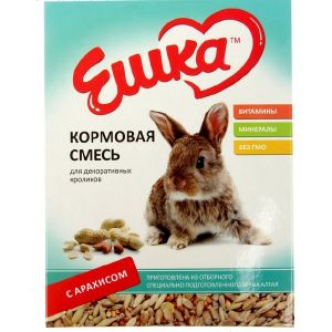 Кормовая смесь «Ешка» для декоративных кроликов, с арахисом, 450 г