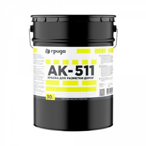 Краска для разметки дорог АК-511 ГРИДА 30 кг Белая
