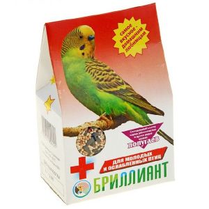 Корм «Бриллиант» для молодых и ослабленных попугаев, 400 г