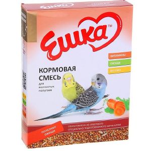 Корм «Ешка» для волнистых попугаев, с полезными овощами, 500 г