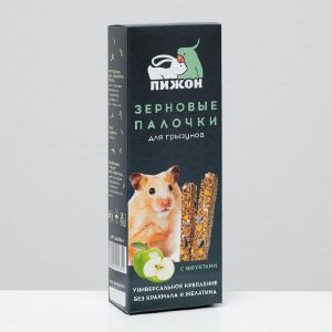 Зерновые палочки «Пижон» для грызунов, с фруктами, 2 шт