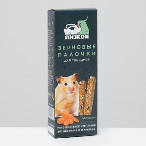 Зерновые палочки «Пижон» для грызунов, с овощами, 2 шт