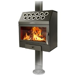 Печь-Камин ТЕРМОФОР ГАРМОШКА INOX 100 м3 