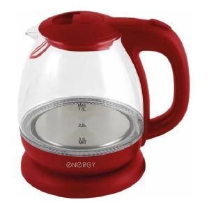 Чайник электрический Energy E-296 1 л Стекло, пластик Красный