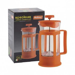 Чайник/кофейник (френч-пресс) Mallony Plastico-350, 350 мл, пластиковый корпус
