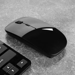 Мышь беспроводная, LuazON MB-1.0, 1600 dpi, оптическая, USB, чёрная