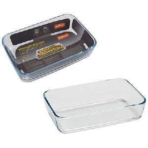 Форма для запекания Mallony CRISTALLINO, объем 0,9 л из боросиликатного стекла прямоугол формы