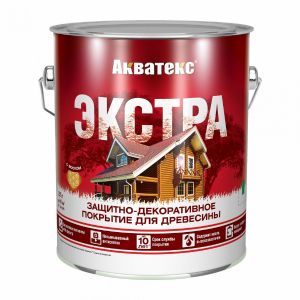 Защитно-декоративное покрытие Акватекс Экстра 2,7 л Красное Дерево